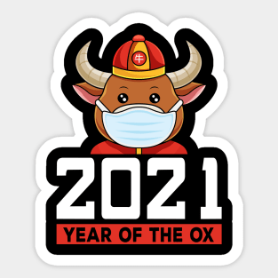 2021 Year Of The Ox Chinese New Year Gift Sticker